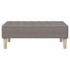 vidaXL Bench Taupe 113 x 57 x 39 cm Fabric