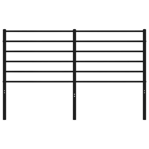 vidaXL Metal Replace Headboard Black 135 cm