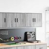 vidaXL Garage Wall Cabinets 2 pcs Grey Sonoma Engineered Wood