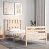 vidaXL Bed Frame without Mattress 90x200 cm Solid Wood