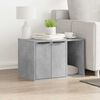 vidaXL Cat Litter Box Enclosure Concrete Grey 60x40x40 cm Engineered Wood