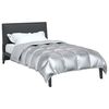 vidaXL Winter Duvet Silver 155 x 220 cm Satin and Microfiber