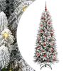 vidaXL Artificial Christmas Tree with 150 LEDs with Stand White 150 cm