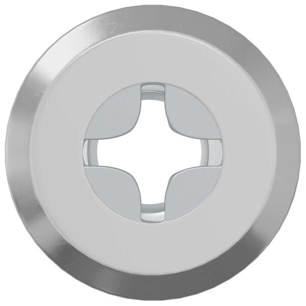 vidaXL Lock Nut 2 pcs Silver M6 x 15 mm Steel