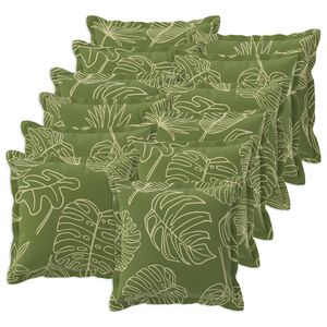 vidaXL Cushion Cover 12 pcs HOUTEN Leaf Design 40 x 40 cm Polyester