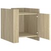 vidaXL Bedside Cabinet Sonoma Oak 45x50x50 cm Engineered Wood