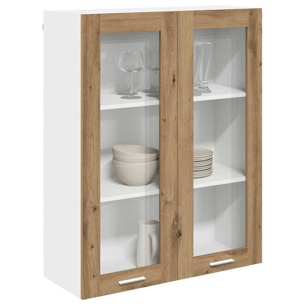 vidaXL Hanging Cabinet Artisan Oak 80 x 31 x 100 cm Engineered Wood