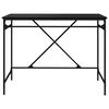 vidaXL Desk Black 100x50x75 cm Engineered Wood and Iron