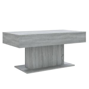 vidaXL Coffee Table Grey Sonoma 96x50x45 cm Engineered Wood