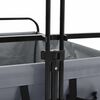 vidaXL Folding Hand Trolley Manual Grey 89 x 63 x 96 cm