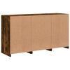 vidaXL Sideboard with LED Lights Smoked Oak 123x37x67 cm
