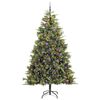 vidaXL Artificial Hinged Christmas Tree with Cones Green 240 cm