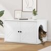 vidaXL Cat House Gloss White 85 x 55 x 50 cm Engineered Wood