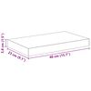 vidaXL Floating Wall Shelves 2 pcs High Gloss White 40x23x3.8 cm MDF