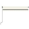 vidaXL Manual Retractable Awning 350x250 cm Cream