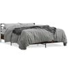 vidaXL Bed Frame without Mattress Smoked Oak 150x200 cm King Size