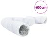 vidaXL Ventilation Duct Aluminium and PVC 6 m &Oslash;10 cm
