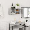 vidaXL Bathroom Wall Cabinet Concrete Grey 60x25x30 cm Engineered Wood