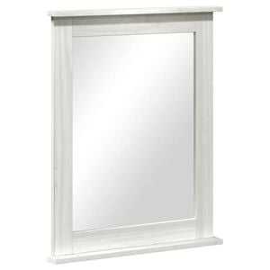 vidaXL Mirror VIGO Antique White 55.5 x 5 x 70 cm Solid pine wood