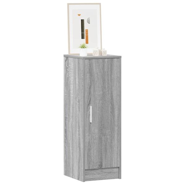 vidaXL Shoe Cabinet Grey Sonoma 32x35x92 cm Engineered Wood