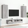 vidaXL TV Wall Cabinet Grey Sonoma 40.5x30x102 cm Engineered Wood
