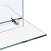 vidaXL Wall Mirror with Shelf 50x50 cm Tempered Glass