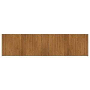 vidaXL Rug Rectangular Brown100x400 cm Bamboo
