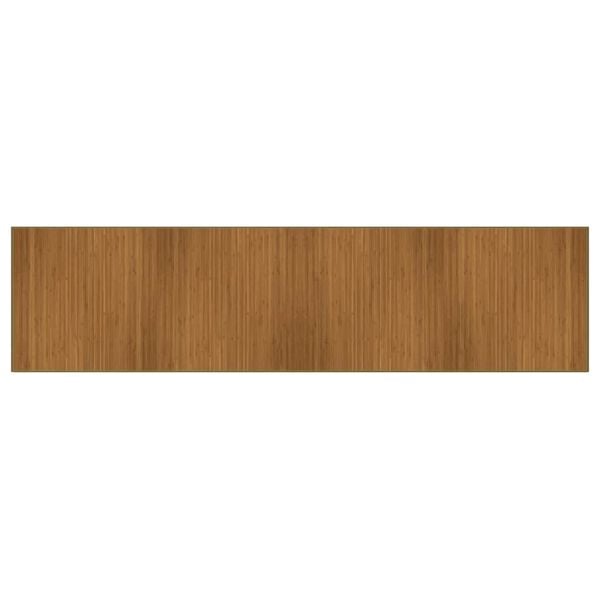 vidaXL Rug Rectangular Brown100x400 cm Bamboo