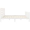 vidaXL Bed Frame without Mattress White Super King Size Solid Wood Pine