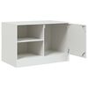 vidaXL TV Cabinet White 67x39x44 cm Steel