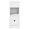 vidaXL Bedside Cabinets 2 pcs with Drawer White 25x31x66 cm