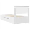 vidaXL Bed Frame with Headboard White 80 x 200 cm Engineered Wood