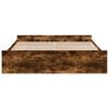 vidaXL Bed Frame with Drawers without Mattress Smoked Oak 200x200 cm