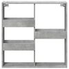 vidaXL Wall Cabinet Concrete Grey 80x15x80 cm Engineered Wood