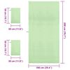 vidaXL Sports Towel Set 3 pcs Green Polyester and Polyamide