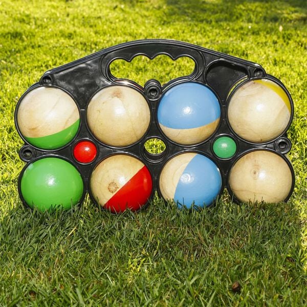 HI 10 Piece Boules Game Set Wood