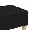 vidaXL Bench Black 113 x 57 x 39 cm Fabric