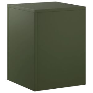 vidaXL Plant Stand Olive Green 30 x 30 x 40 cm Weathering Steel