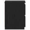 vidaXL Bedside Cabinet Black Oak 30 x 30 x 40 cm Engineered Wood