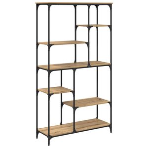 vidaXL Bookshelf Artisan Oak 99 x 35.5 x 176 cm Engineered Wood