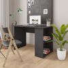 vidaXL Desk Grey 110x60x73 cm Engineered Wood