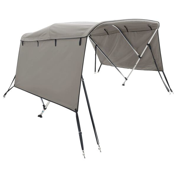 vidaXL 3-bow Bimini Top with Sidewalls 183x(137-152)x137 cm