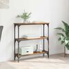 vidaXL Console Table Old Wood 75 x 22.5 x 75 cm Engineered Wood