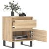 vidaXL Bedside Cabinets 2 pcs Sonoma Oak 40x35x50 cm Engineered Wood