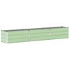 vidaXL Planter Pastel Green 290 x 50 x 45 cm Galvanised Steel