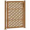 vidaXL Garden Gate 100x150 cm Weathering Steel Cross Design