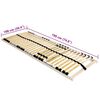 vidaXL Slatted Bed Base Brown 100 x 190 cm Solid Beech Wood