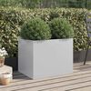 vidaXL Planter Silver 62x47x46 cm Galvanised Steel