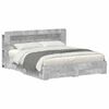 vidaXL Bed Frame with Storage Concrete Grey 200 x 200 cm