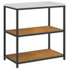 vidaXL Kitchen Storage Set with Shelf 3 pcs Rusty Weathering Steel
